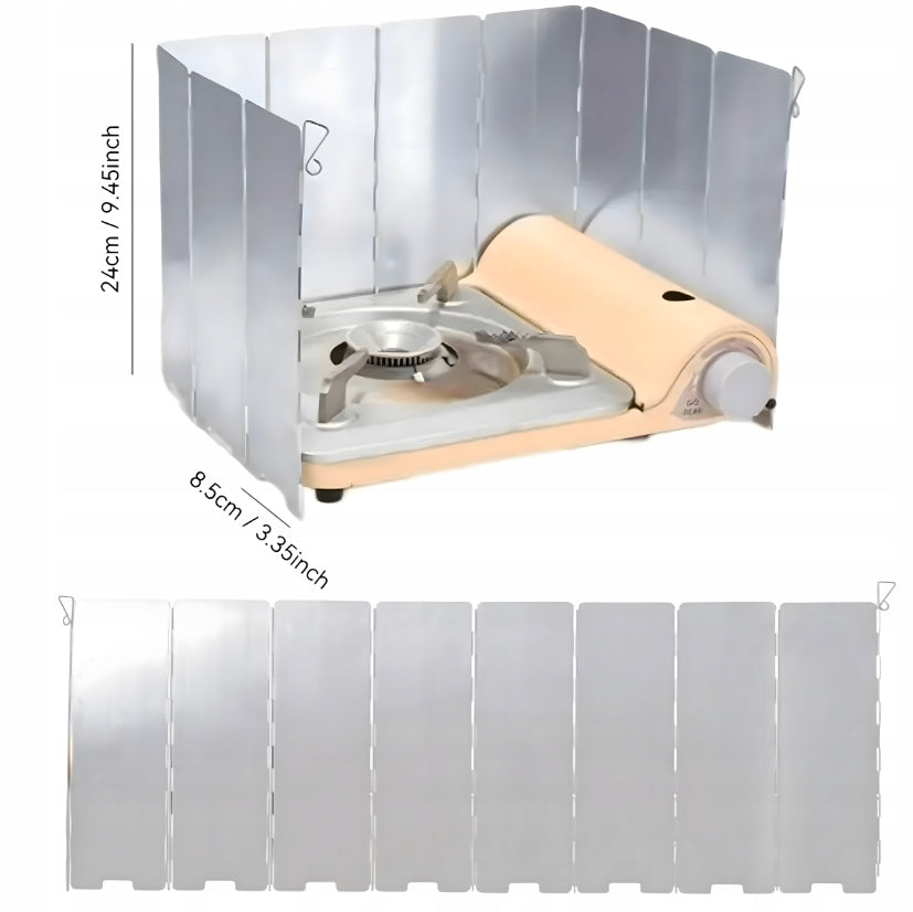 Windshield Anti-Wind Folding Burner Stove Divider Packaging status original