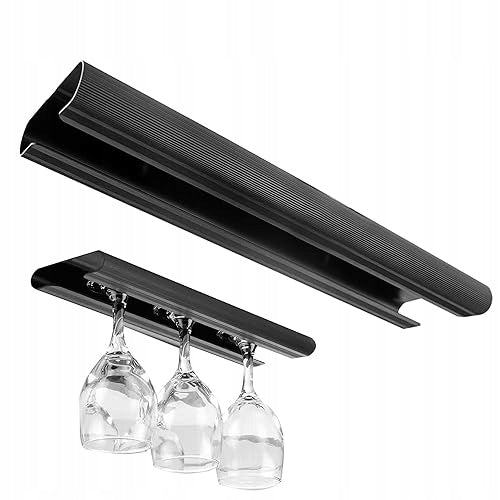 Wine Glass Hanging Holder with Screws Galvanized