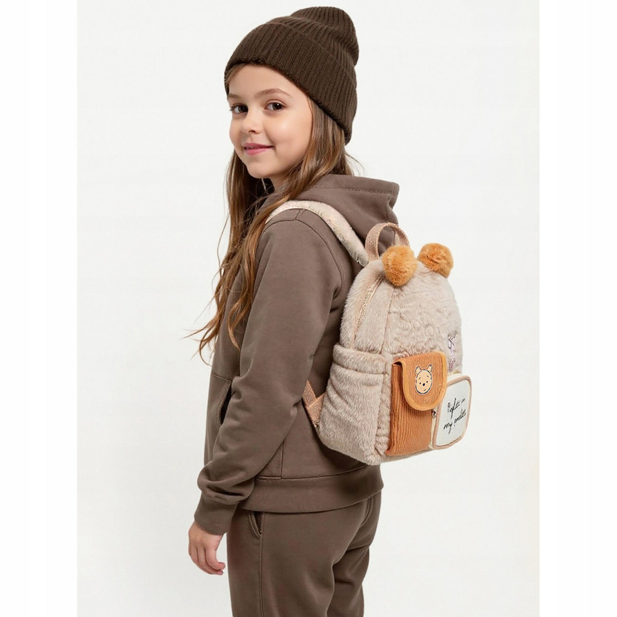 Winnie The Pooh School Backpack - Unisex Child, Beige (SKU: 5907964261551) Packaging status original