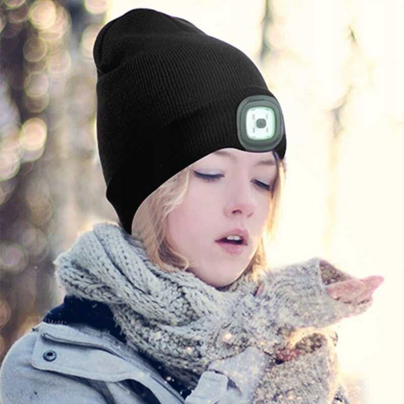 Winter Warm Cap with Flashlight LED Lamp USB Charging 3Light Modes EAN (GTIN) 5905489207191