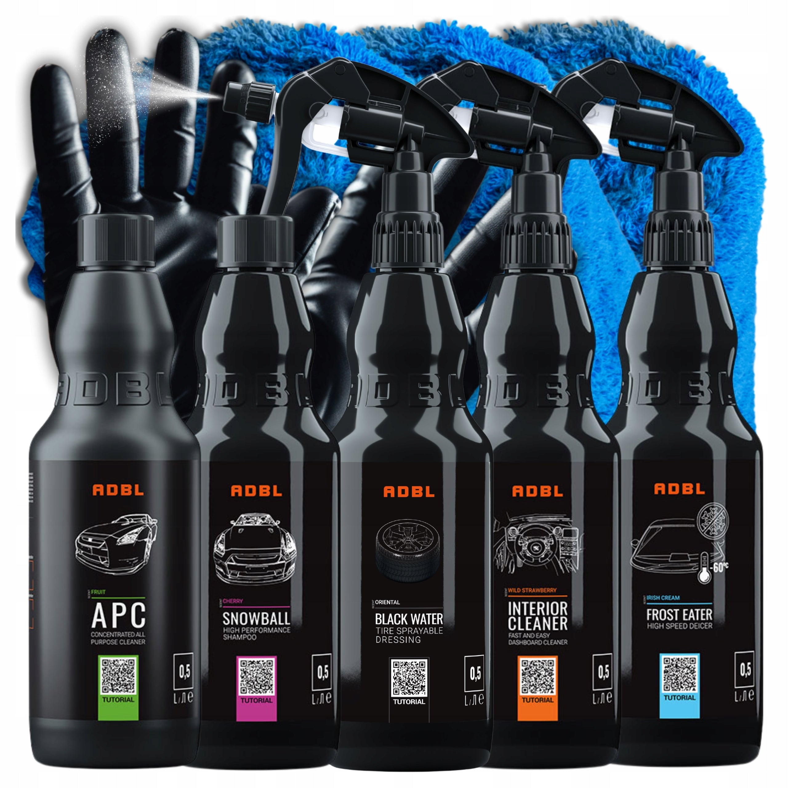 Winter set for washing the car ADBL with window defroster and glove