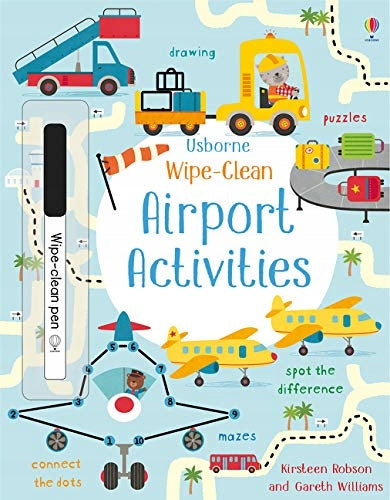 Wipe-clean airport activities