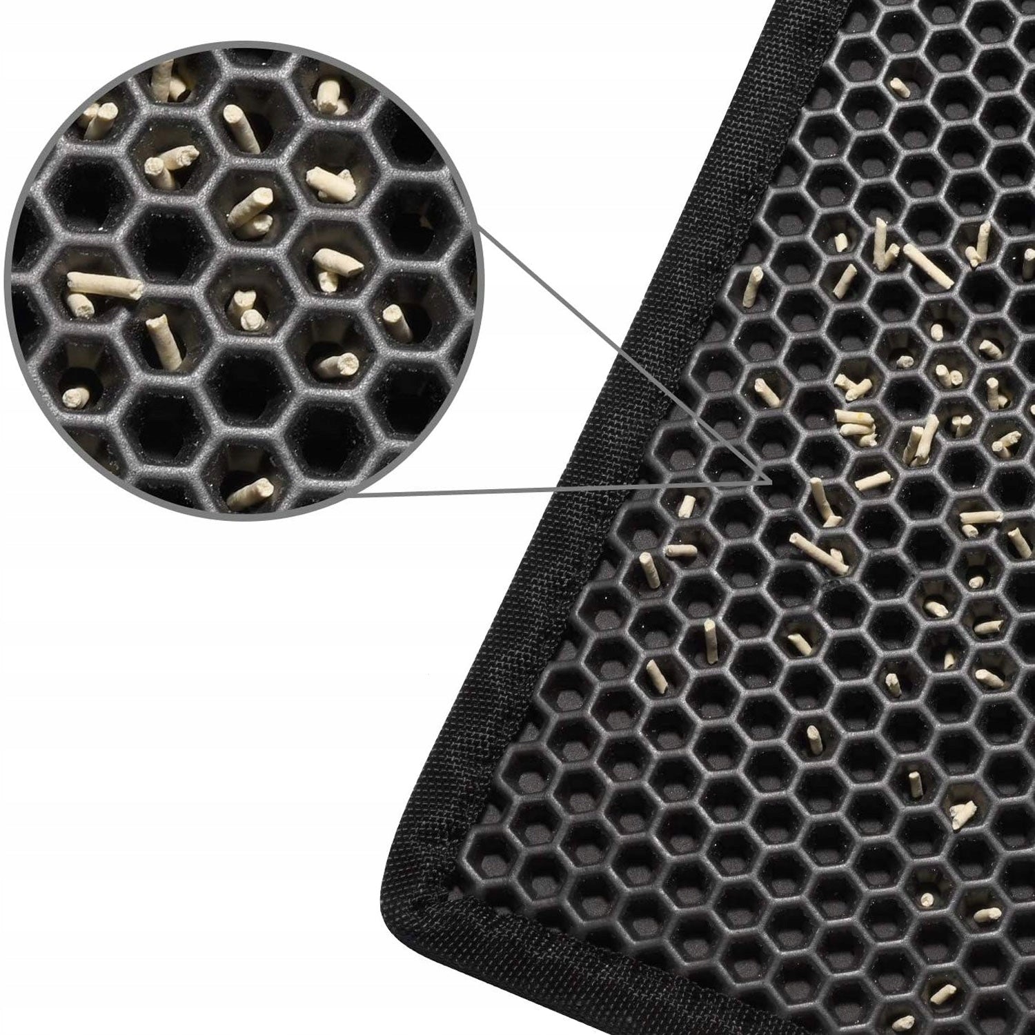 Wiper for litter box Foam mat effective litter capture Kind litter box mat
