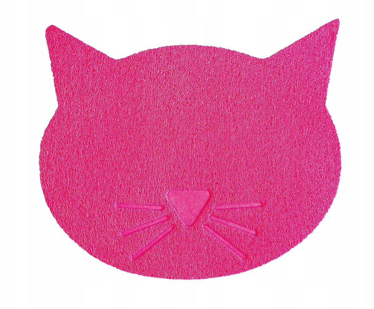 Wiper in front of the litter box, bowl - cat head Roses