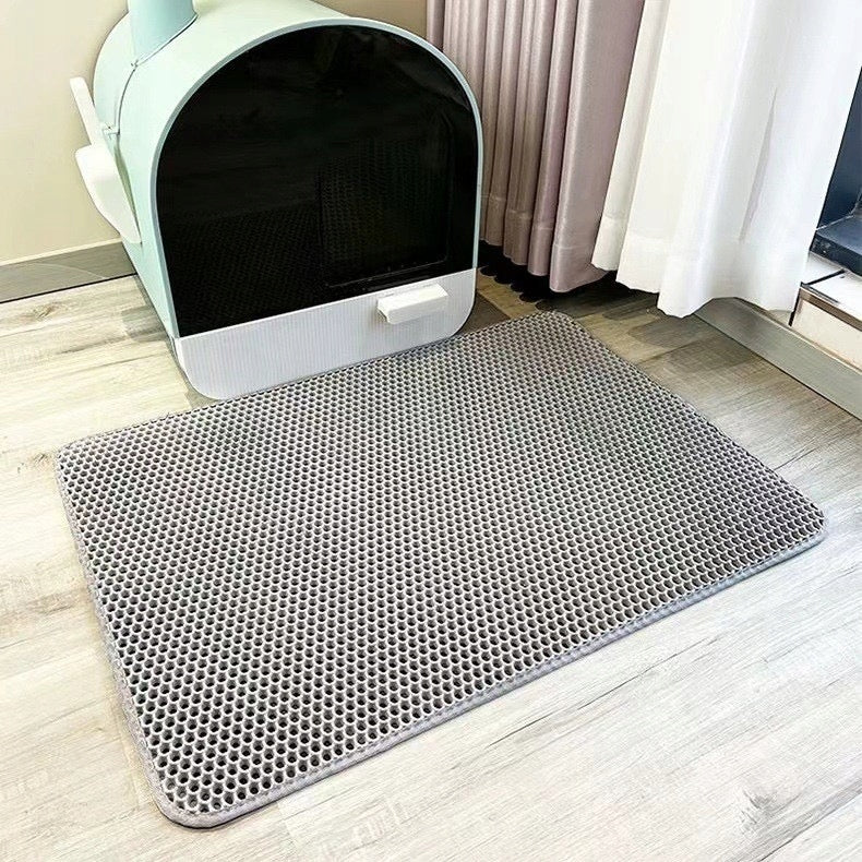 Wiper mat for litter box 60x45 grey Practical solution for litter! Color gray