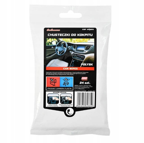 Wipes Moisturized Matte for Car Cockpit Cars 24pcs