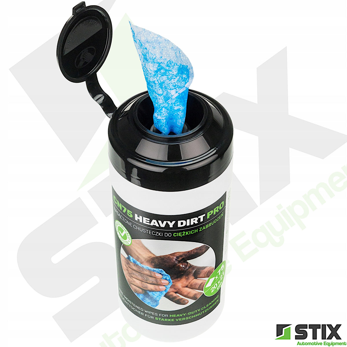Wipes soaked for heavy dirt CN75 HEAVY DIRT PRO - Stix Packaging status original