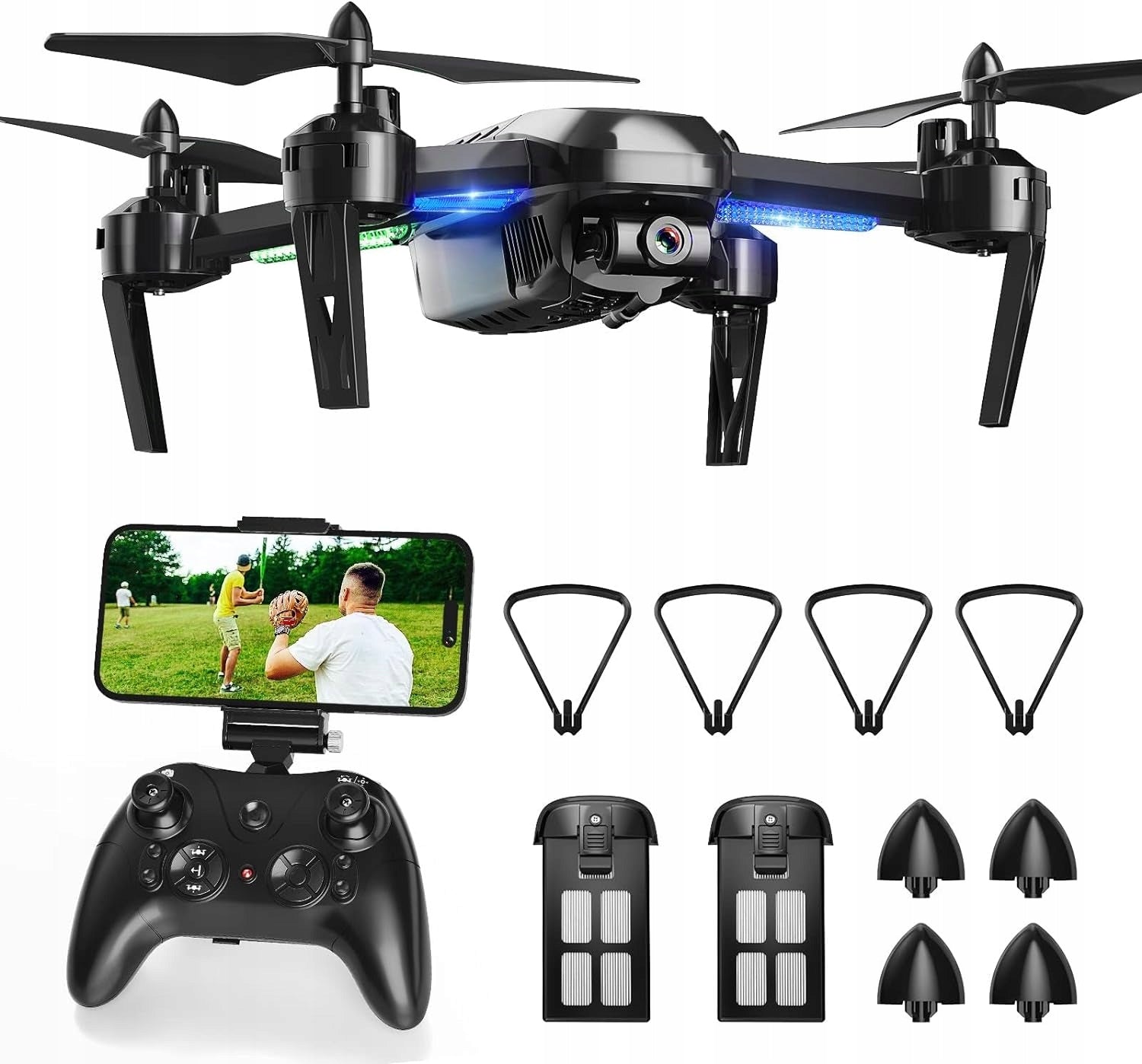 Wipkviey Drone T6 with 1080p HD Camera, WiFi FPV