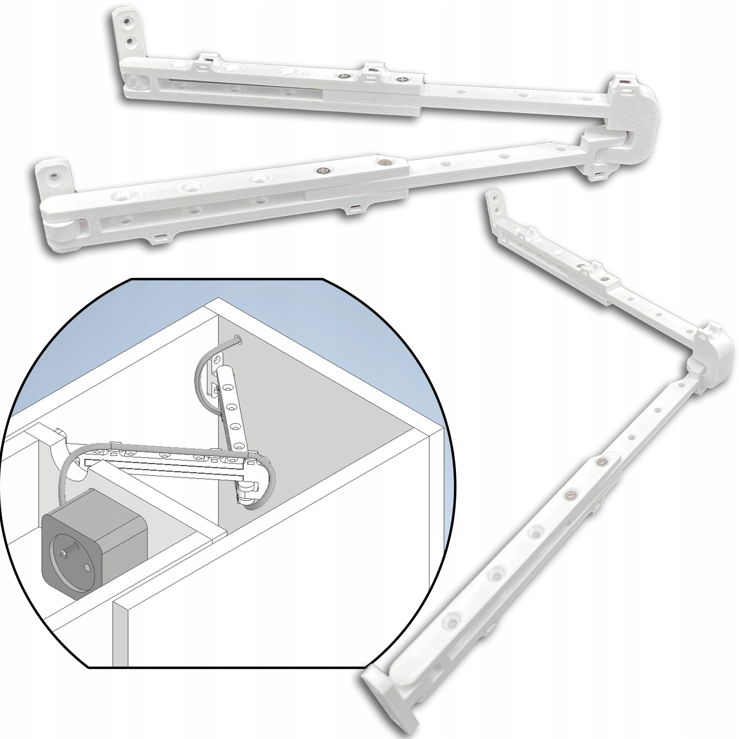 Wire Guide - Cable Guide - Drawer Socket - Adjustable