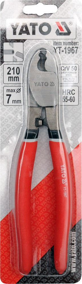 Wire cutting pliers Yato 210 mm hardened Manufacturer code YT-1967