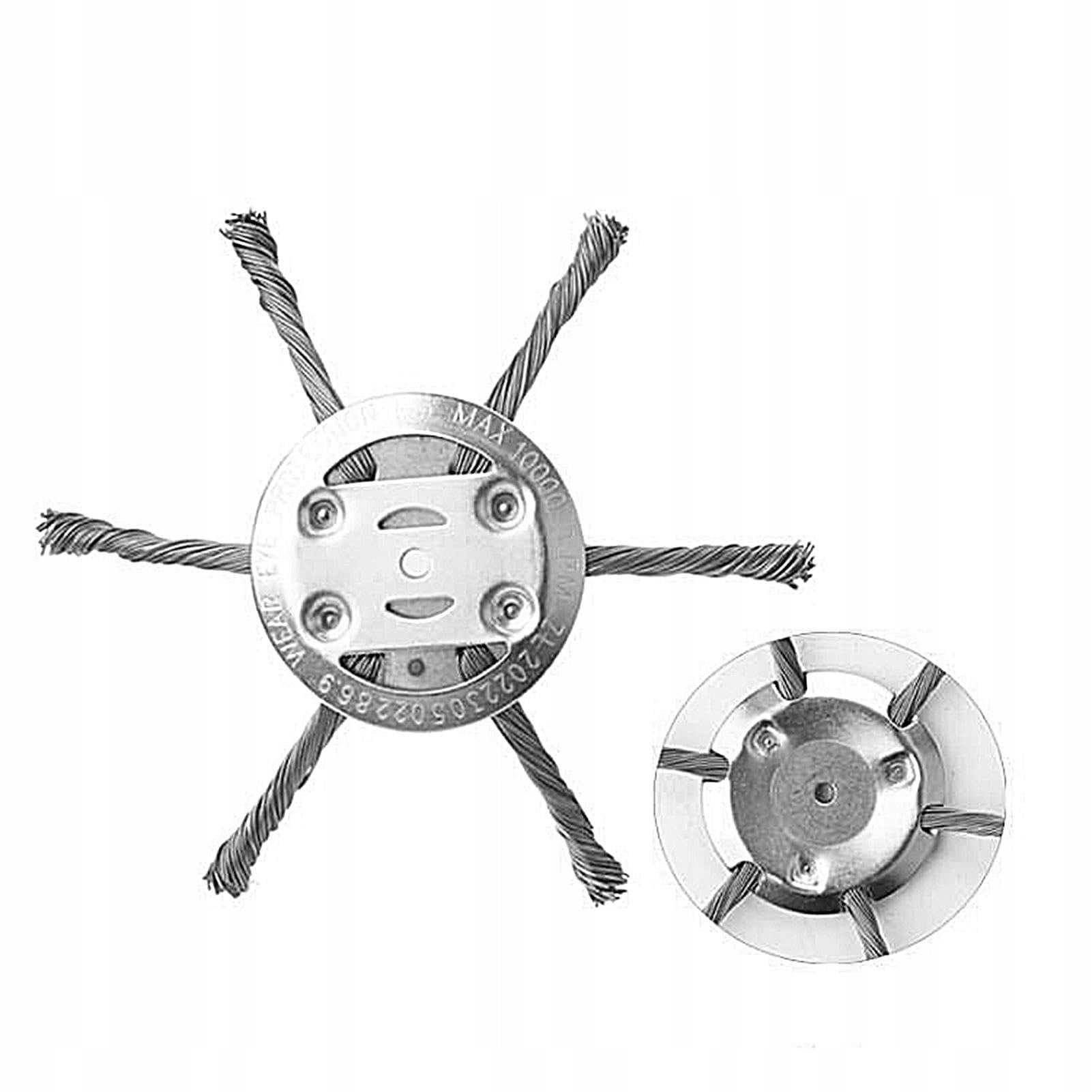 Wire disc for combustion scythe weed removal paving stones 2 pcs Manufacturer code Ostrza do kosiarki 2 szt