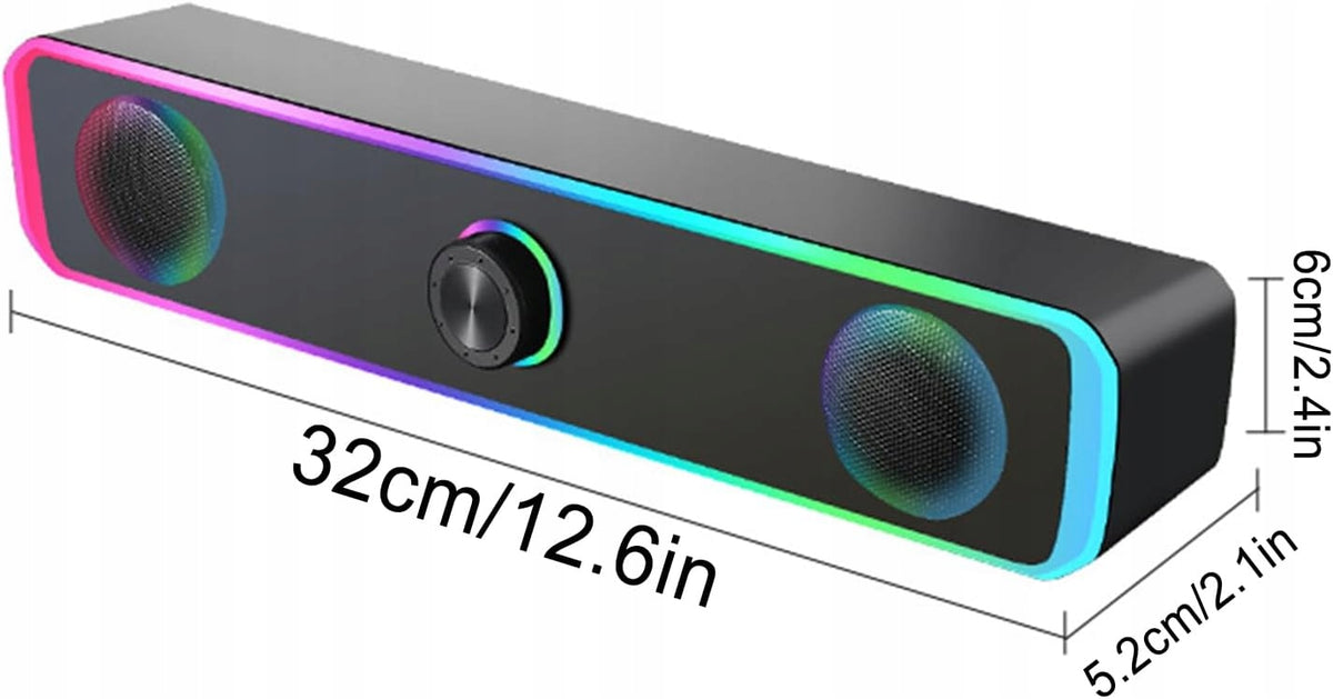 Wired Desktop Sound Bar, Portable Mini Stereo Sound Manufacturer code SKU05466