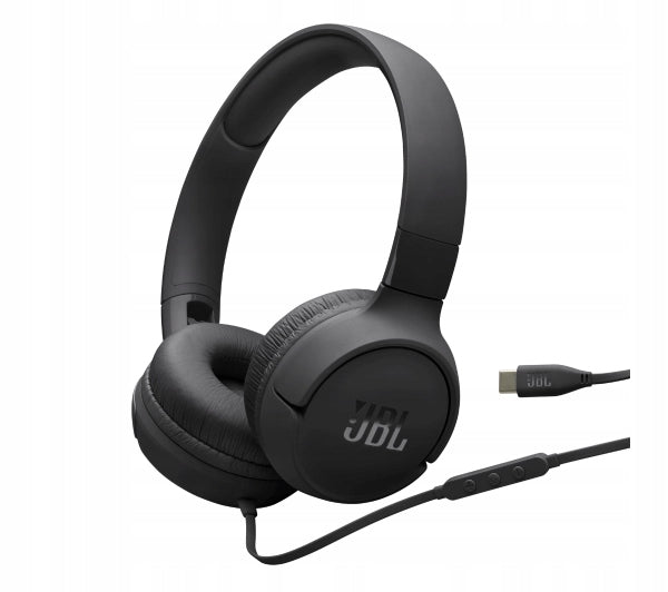 Wired Headphone JBL Tune 520C USB-C On-Ear Microphone Black