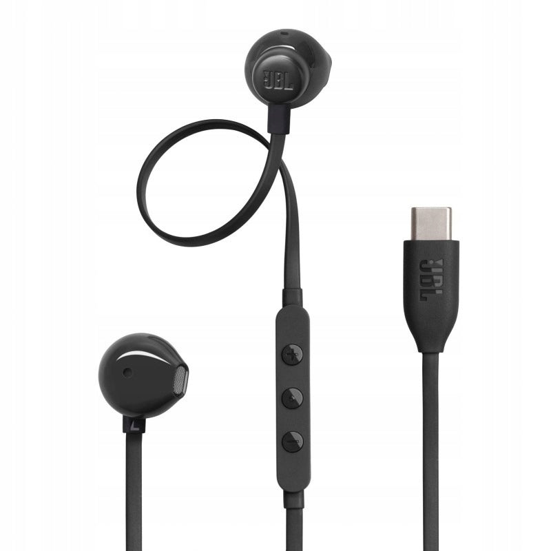Wired In-Ear Headphones JBL Tune 305C USB-C For Laptop Phone Black Packaging status original