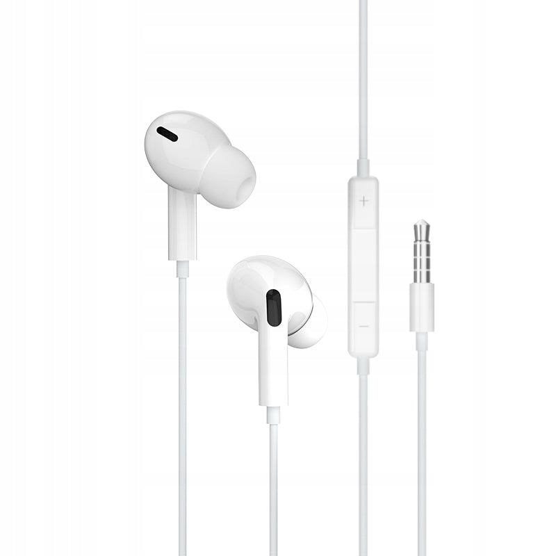 Wired In-Ear Headphones with Microphone Jack 3,5 mm White 1,2m JELLICO Packaging status original