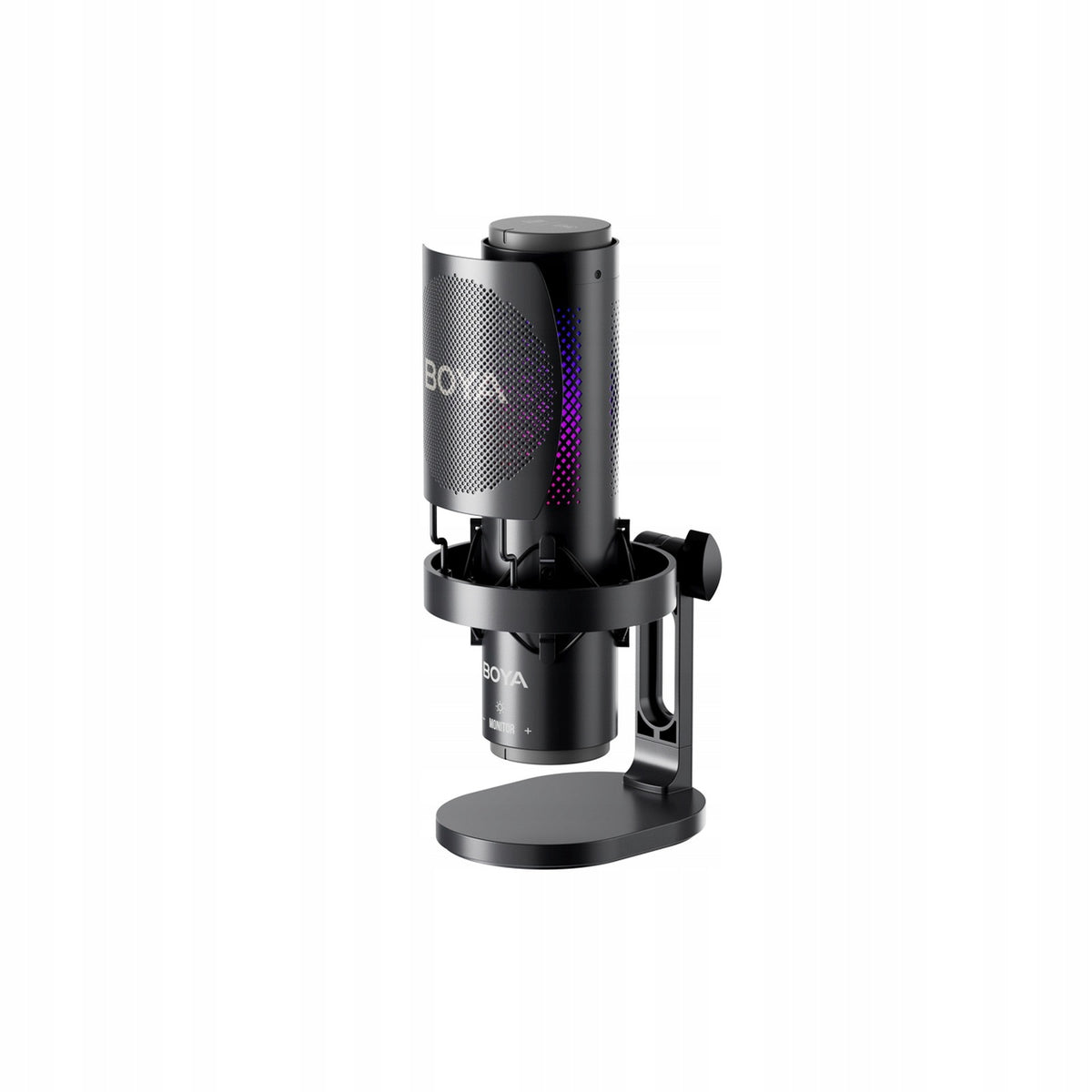 Wired Microphone with Desk Stand K9 108dB RGB USB-C - Black