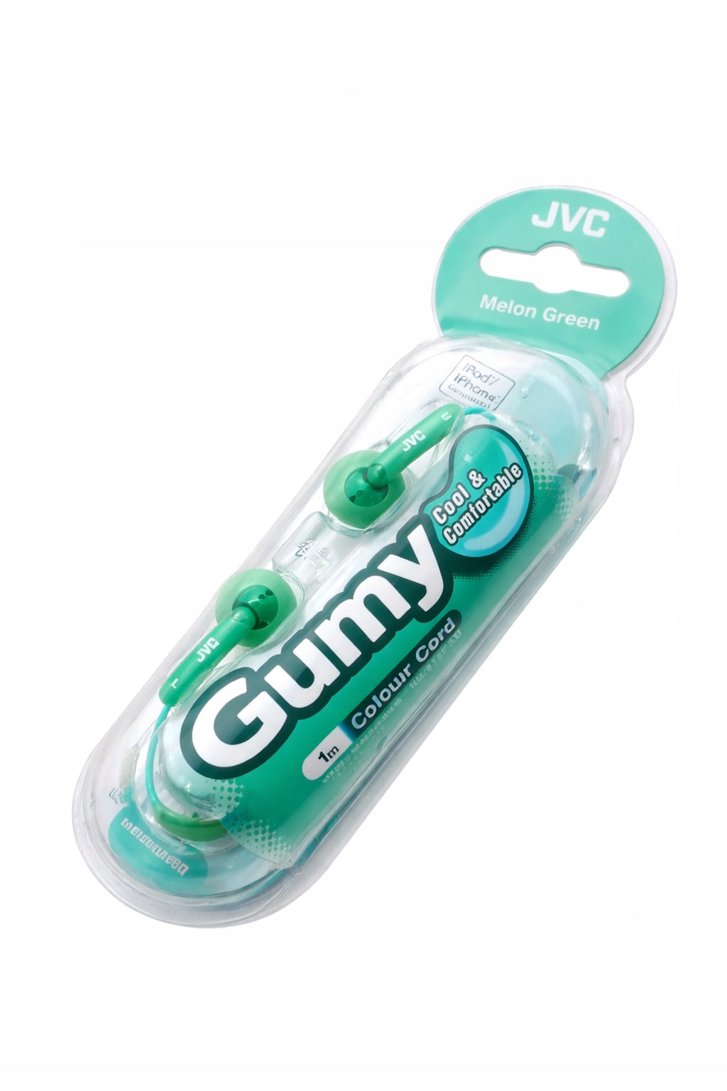 Wired headphones JVC Rubber HA-F130-GN green (Melon Green)3,5 mm Packaging status original
