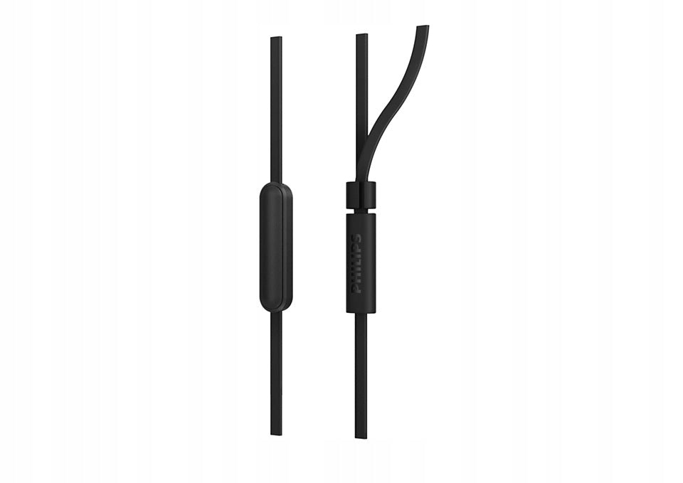 Wired in-ear headphones black Philips TAE1105BK Manufacturer code TAE1105BK/00