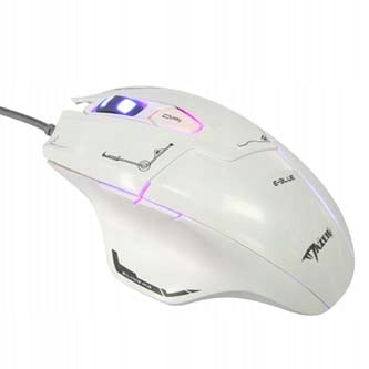 Wired mouse E-blue Mazer white optical 2500DPI Color white