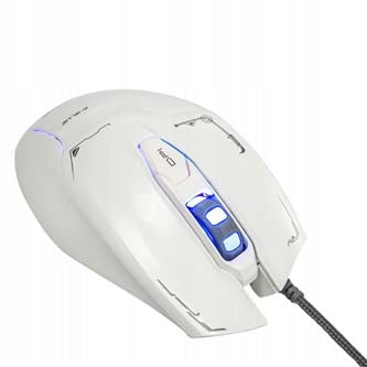 Wired mouse E-blue Mazer white optical 2500DPI Manufacturer E-Blue