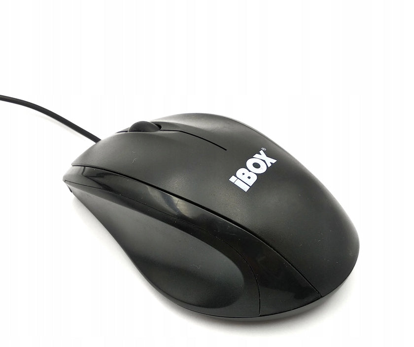 Wired mouse IBox IMOC033U| Optical sensor| 800 DPI| USB| 3 Buttons Color black