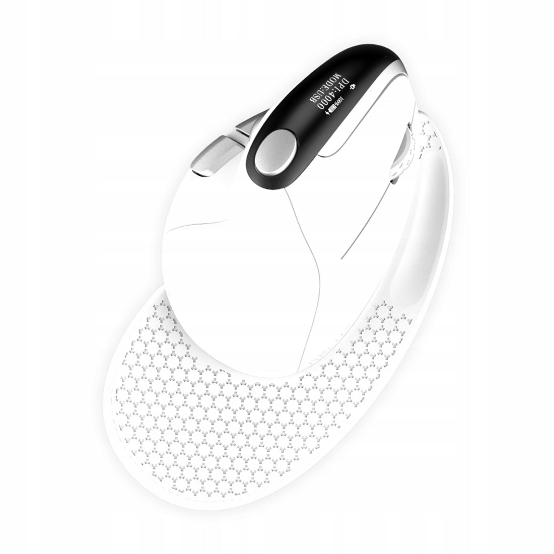 Wired mouse Vertical Ergonomic USB RGB 4000DPI Delux white Packaging status original