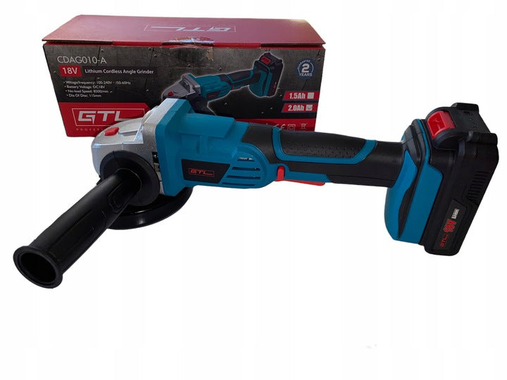 Wireless Angle Grinder 18V, GTL CDAG010, 2Ah+CHARGER set Manufacturer code CDAG010-A