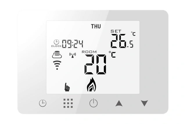 Wireless BOT WiFi room thermostat Tuya RT9 3A white
