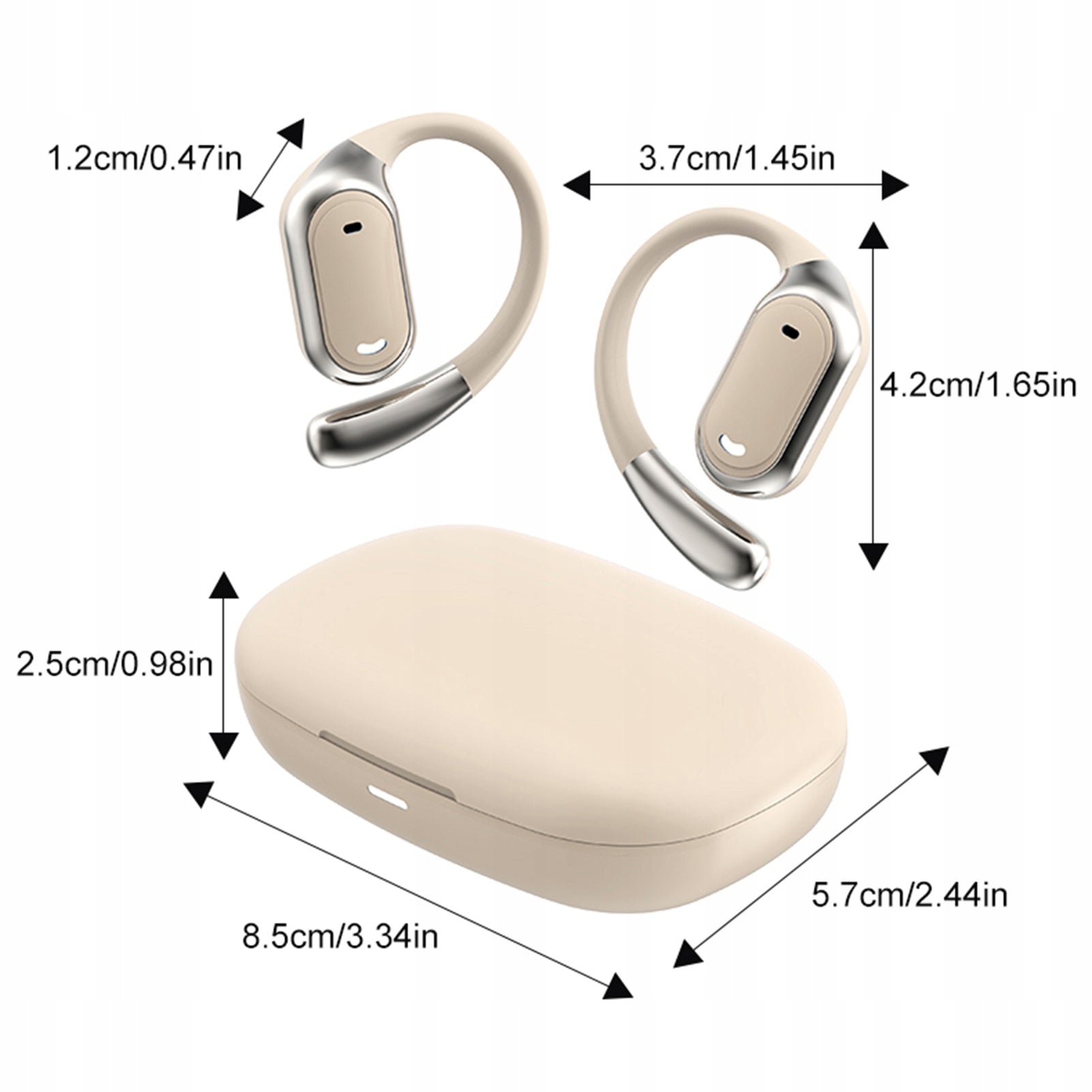 Wireless BT 5.4 Earbuds with Charging Case, Painless 7J Brand no brand