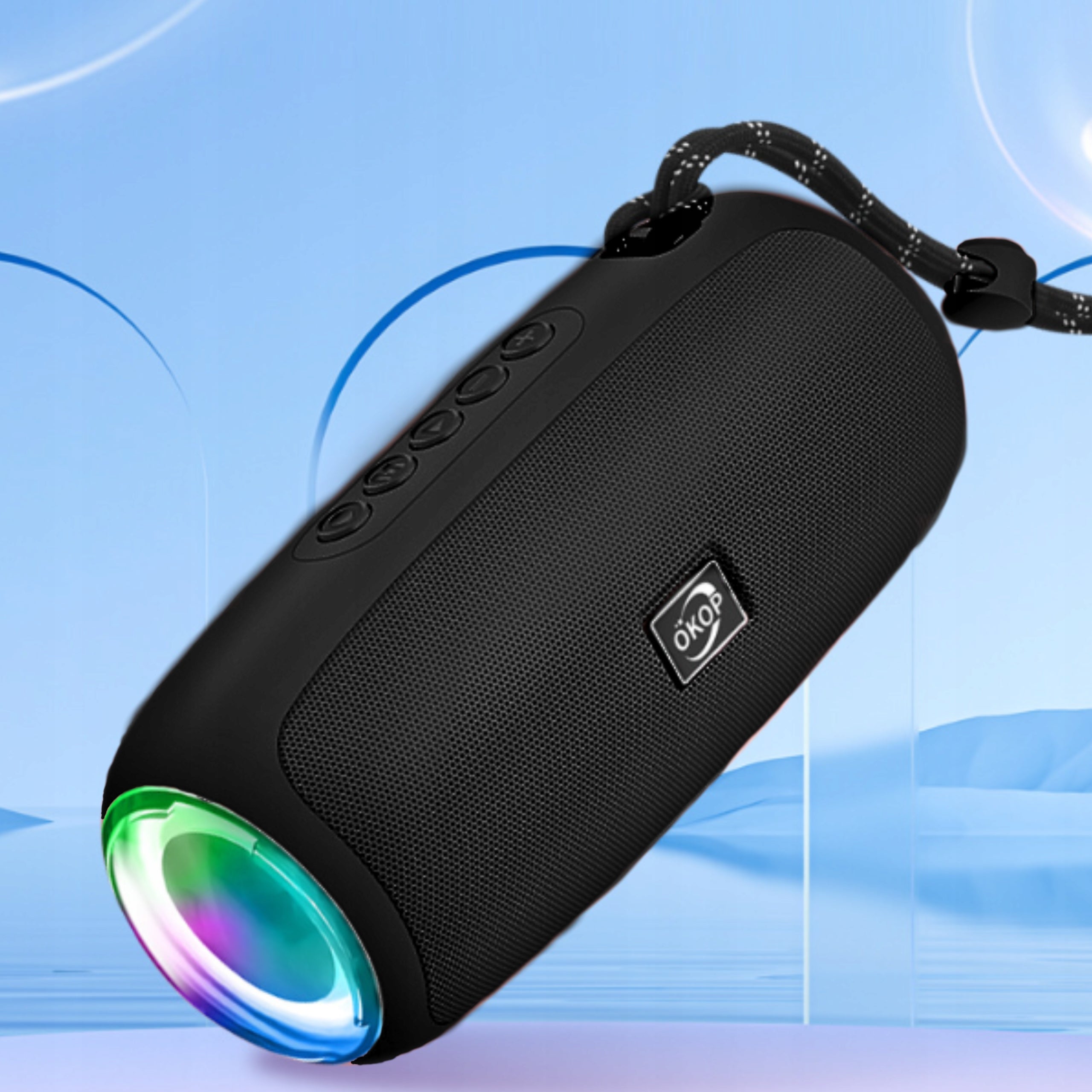 Wireless BT Bluetooth Speaker Led Tube Portable BASS LOUD RGB Batteries included yes