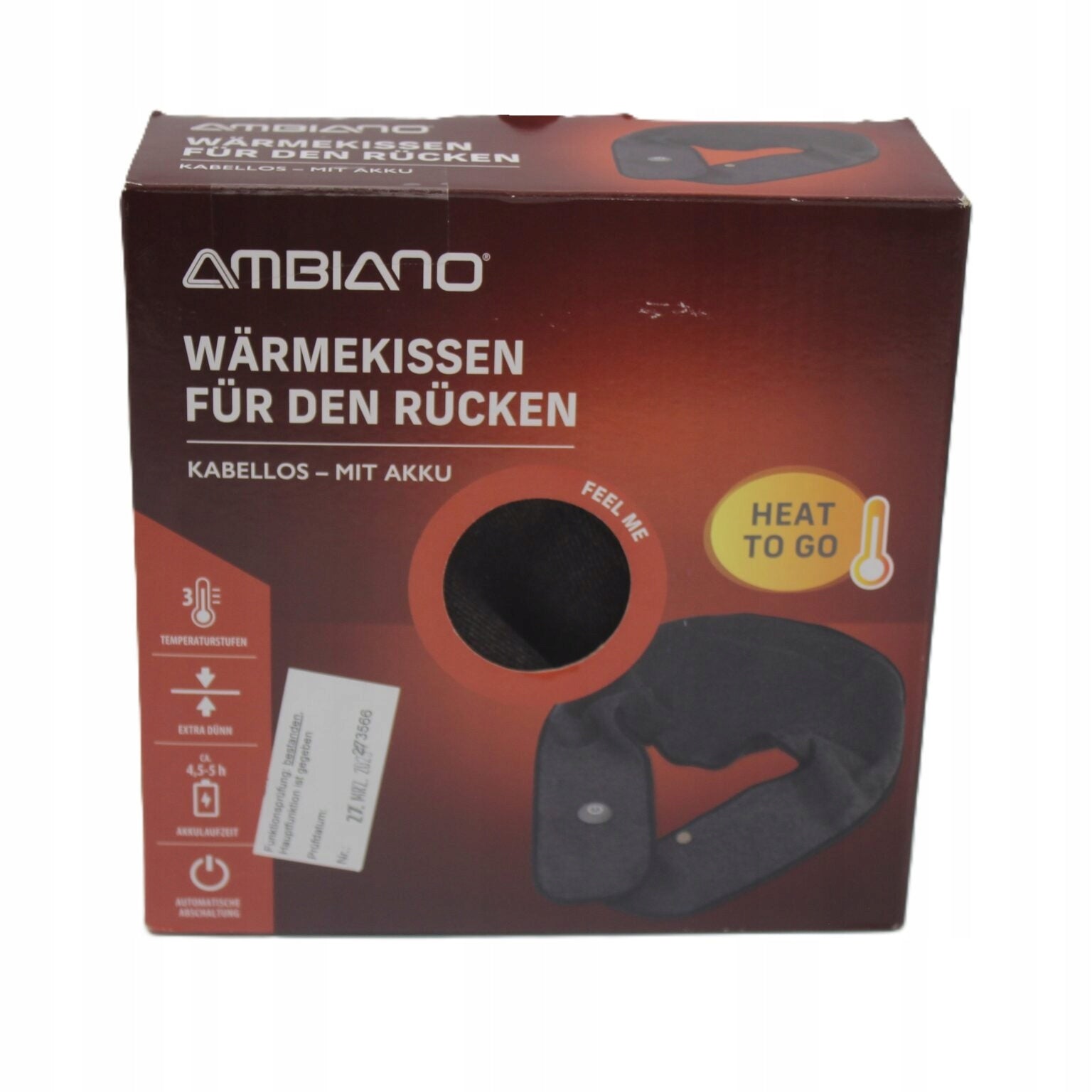 Wireless Back Warming Belt Ambiano – Cordless
