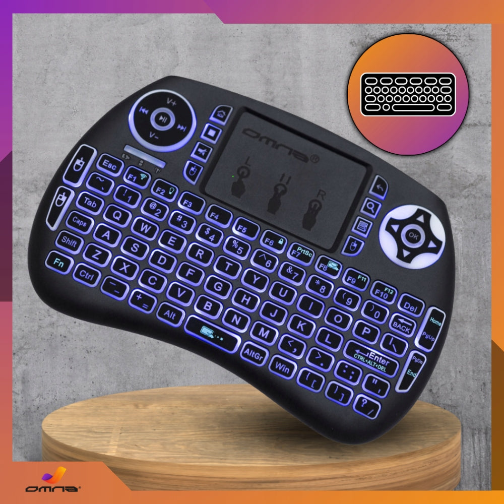 Wireless Backlit Keyboard with Mini Touchpad for tel LED Tablet Manufacturer Omna