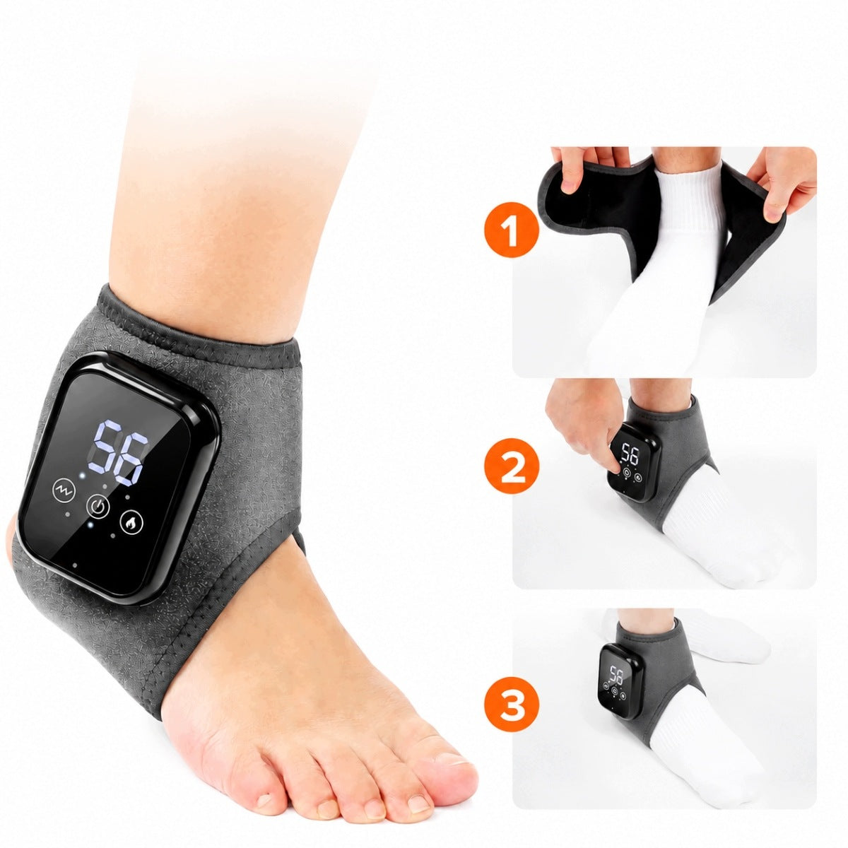 Wireless Band with Massage and Heat for Ankle 2pcs USB Brand no brand