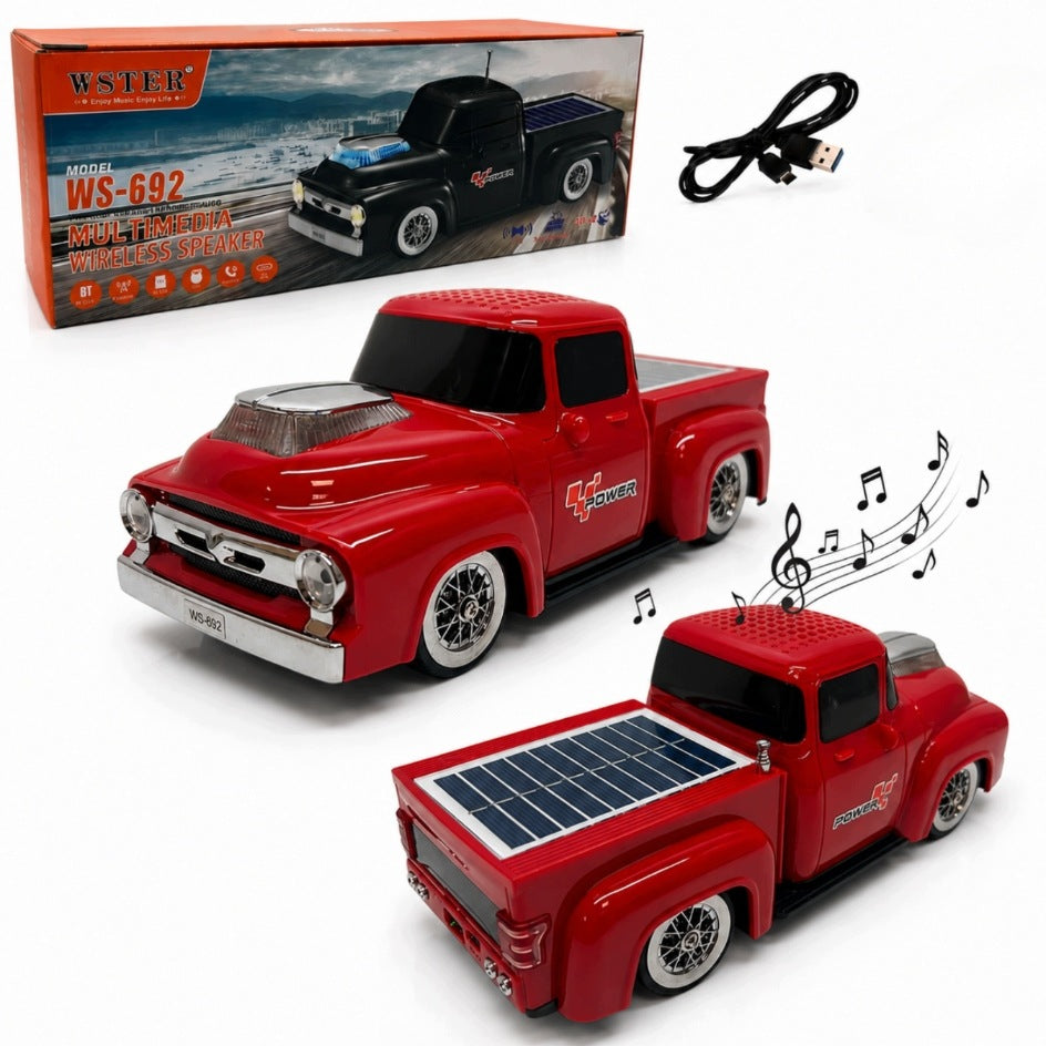 Wireless Bluetooth Car Speaker with Solar Panel WS-692