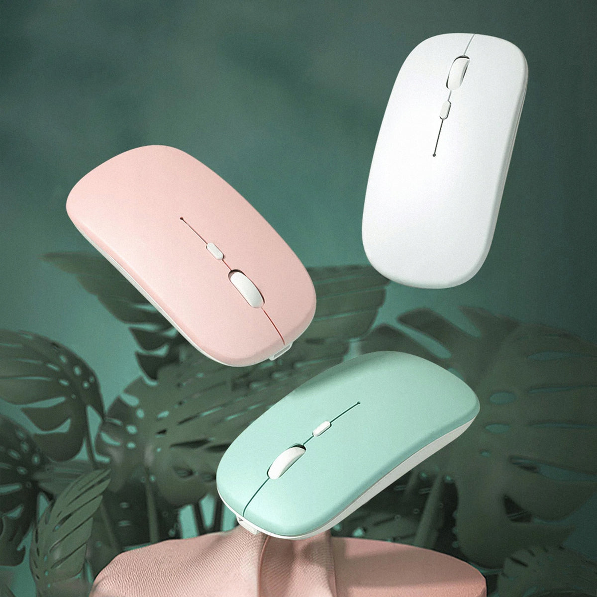 Wireless Bluetooth Computer Mouse with Radio Band - CTMM (White) / Manufacturer Strado