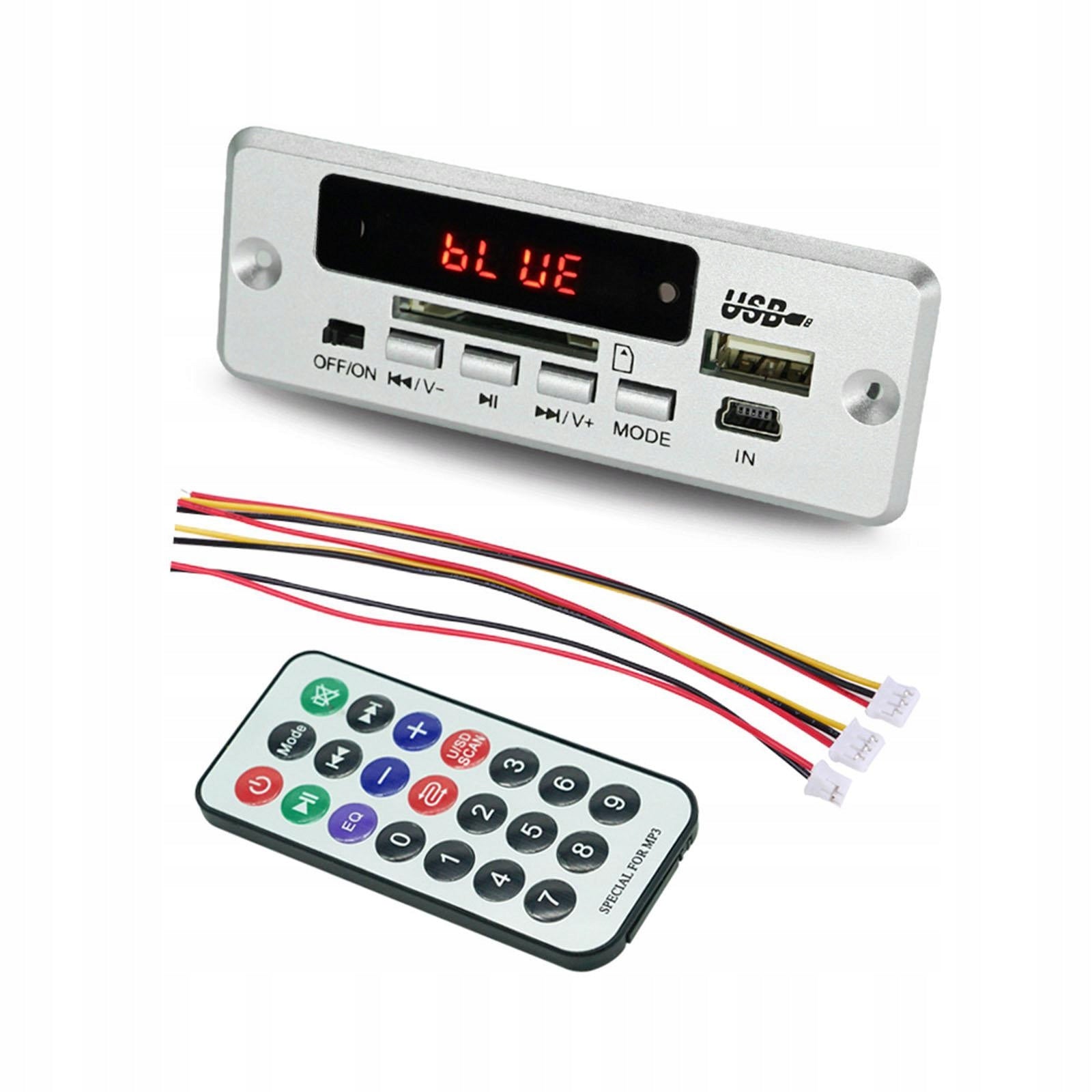 Wireless Bluetooth Decoding Board Module Remote Control USB FM MP3 Player Brand no brand