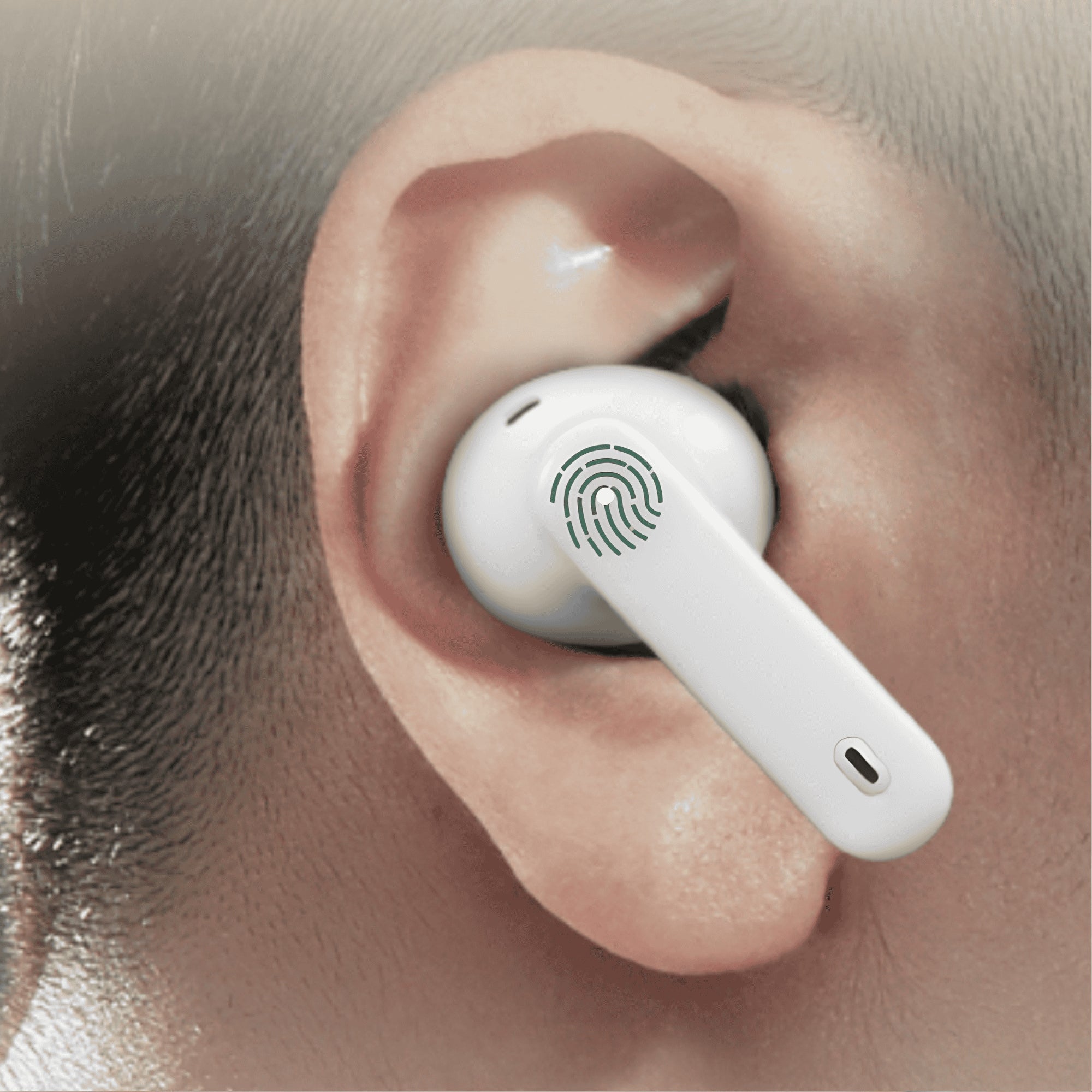 Wireless Bluetooth In-Ear Headphones Manta RYTMO white MTWS008W Manufacturer code Słuchawki bezprzewodowe douszne MTWS008W