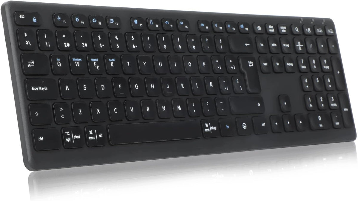 Wireless Bluetooth Keyboard QWERTZ German Quiet CITLLA K9300