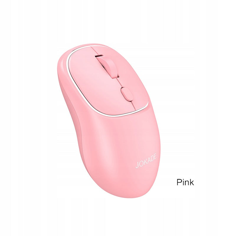 Wireless Bluetooth Mouse 2.4G JOKADE Quiet Optical Mouse PINK Packaging status original