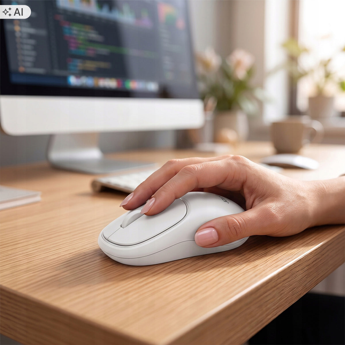 Wireless Bluetooth Mouse 2.4G JOKADE Silent Optical Mouse WHITE Manufacturer code JOKADE-JF018-DUAL-MODE-BLUETOOTH-SILENT-MOUSE