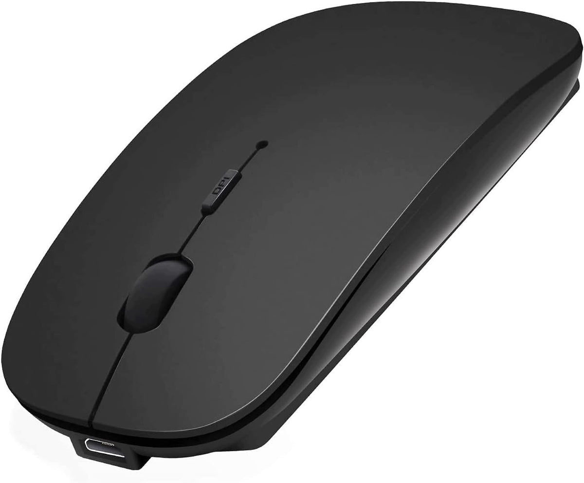 Wireless Bluetooth Mouse Quiet USB-C Rechargeable Laptop Mac iPad