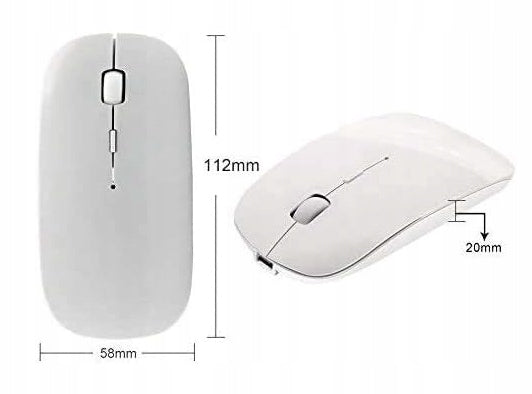 Wireless Bluetooth Mouse Tsmine Rechargeable Quiet White Manufacturer code AZM_US