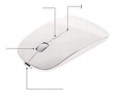 Wireless Bluetooth Mouse Tsmine Rechargeable Quiet White Packaging status original