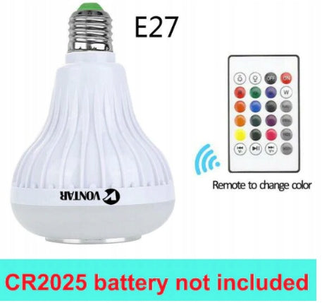 Wireless Bluetooth Speaker + 2in1 Bulb Batteries included no