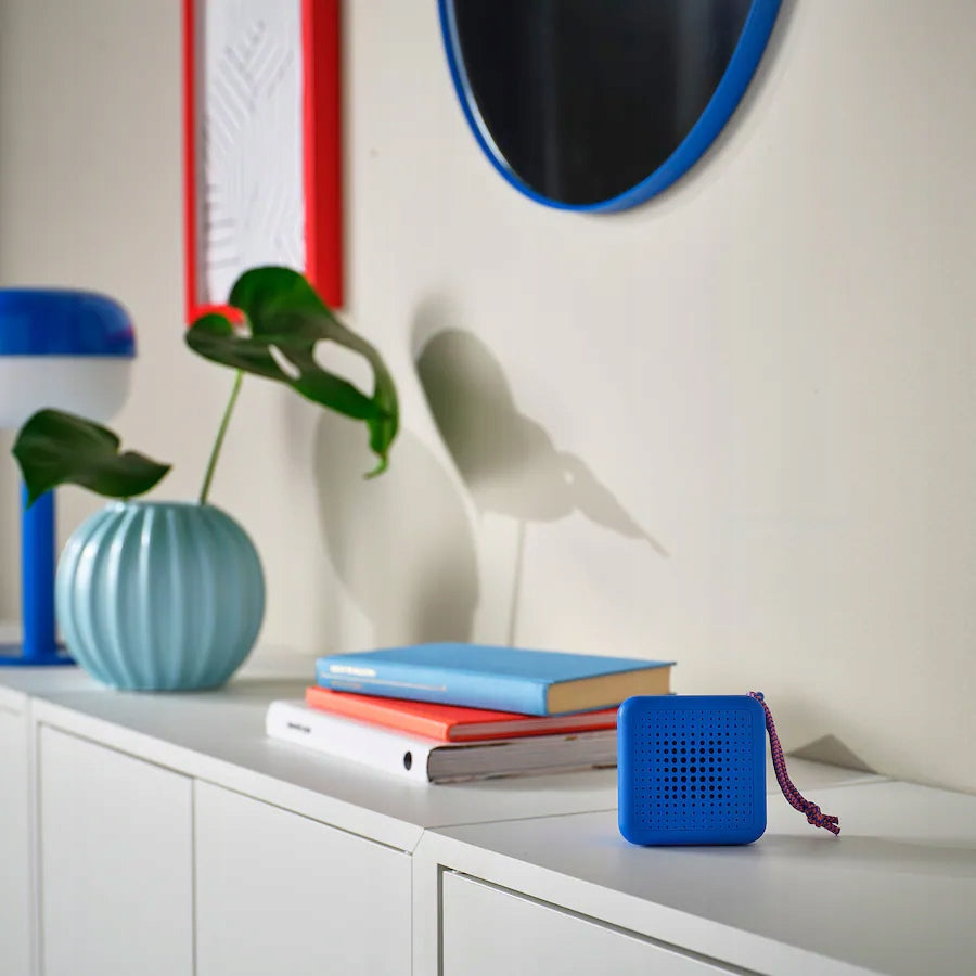 Wireless Bluetooth Speaker USB-C Waterproof IP67 5W 80h VAPPEBY Sky Brand IKEA