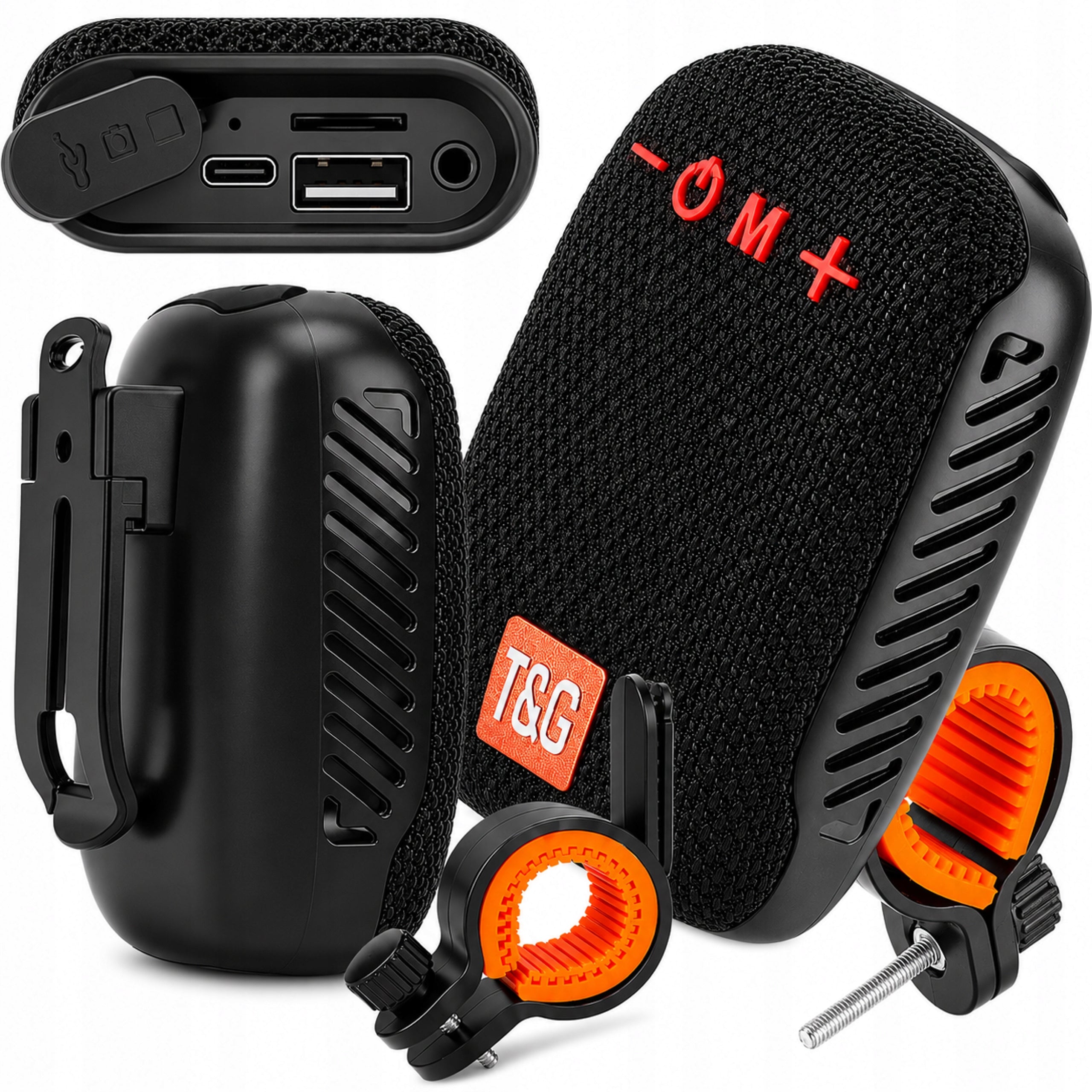 Wireless Bluetooth Speaker with Bike Holder Scooter Stroller