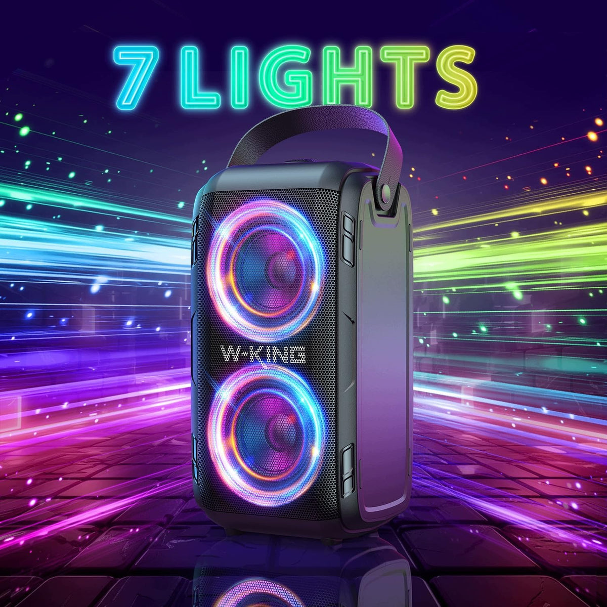Wireless Bluetooth Speaker with Super Bass W-KING Brand no brand