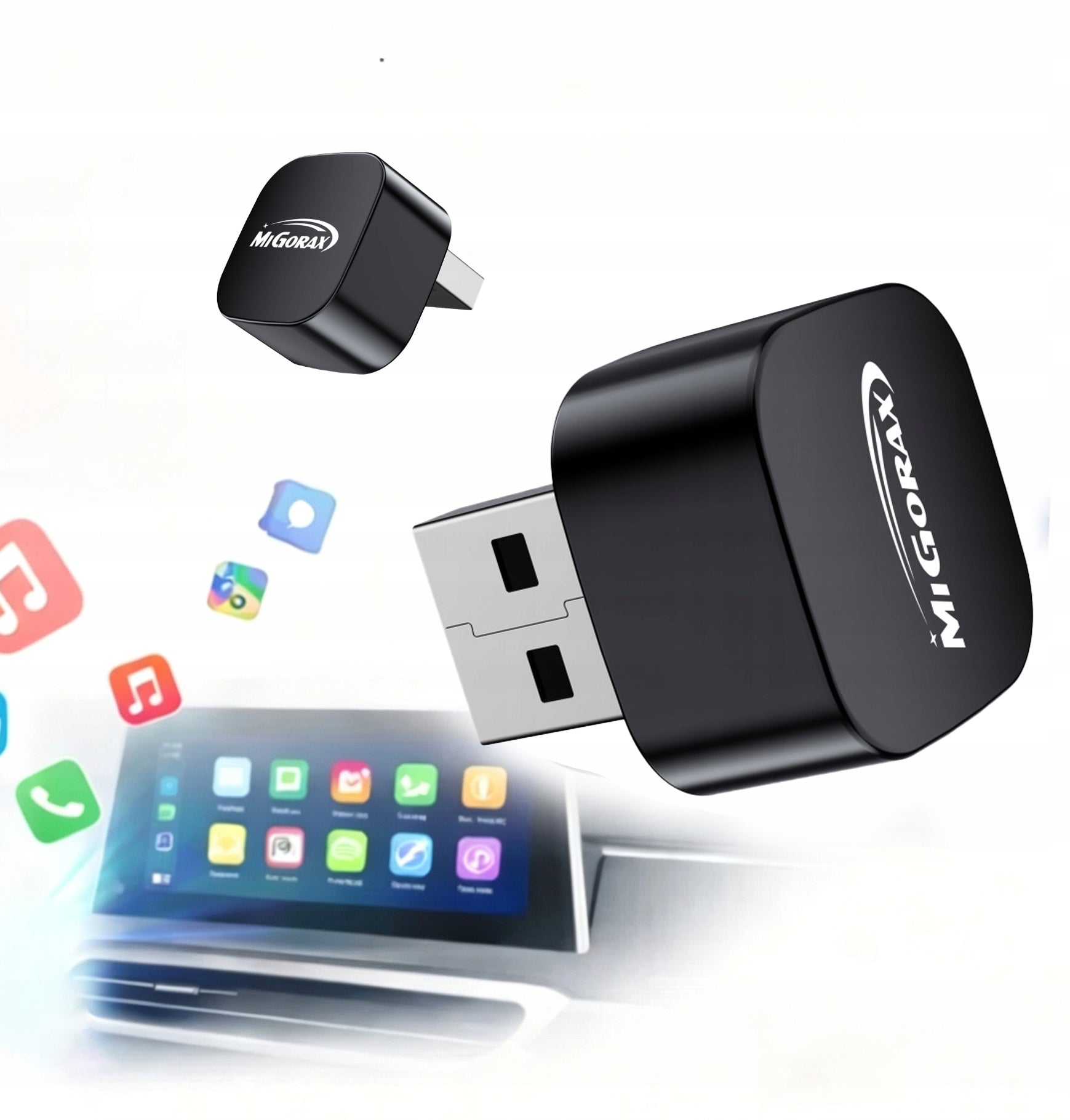 Wireless CarPlay/Android Auto Plug&Play Adapter for Migorax Car