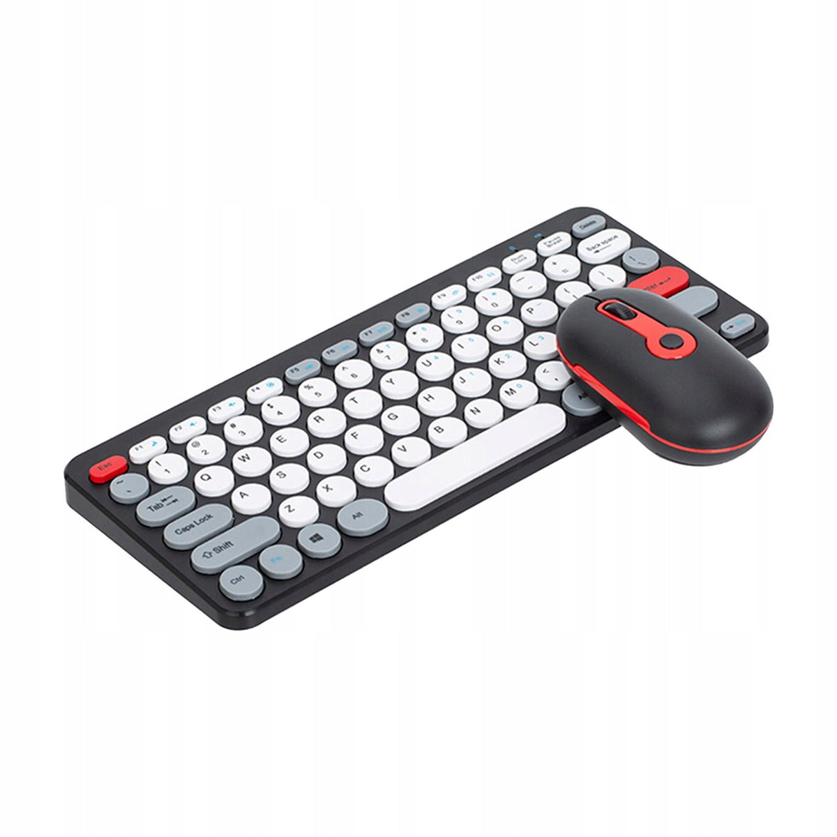 Wireless Computer Keyboard Mouse with USB Receiver Cordless USB Black