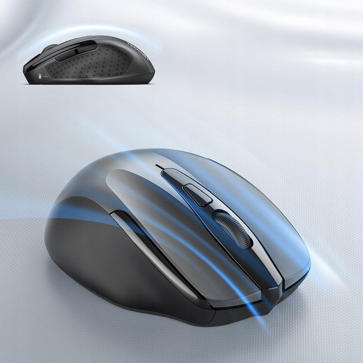 Wireless Computer Mouse 2.4G Ergonomic 6 Buttons DPI Grey Packaging status original